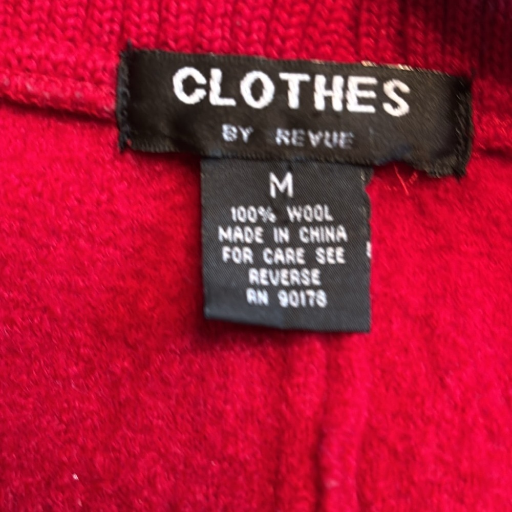 Croft & Barrow Red Women's Cardigan Sweater - Picture 3 of 3